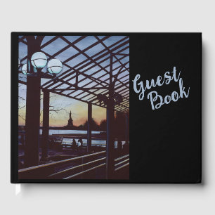 Dusk at Freedom's Birthplace, Ellis Island Guest Book