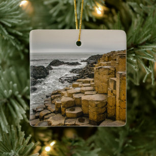 Dusk at Giant's Causeway Ceramic Ornament