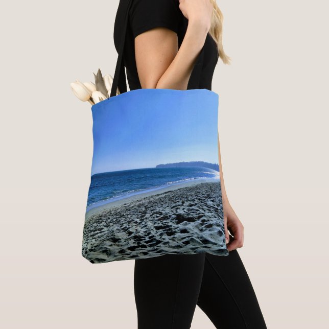 Dusk at Malibu Beach Tote Bag (Close Up)