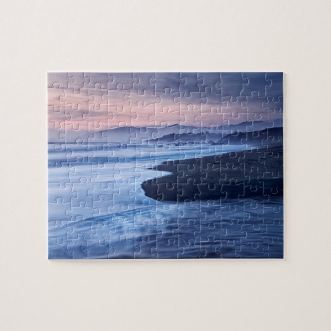 Dusk At Moonstone Beach Jigsaw Puzzle (Horizontal)