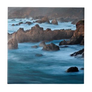 Dusk At Soberanes Cove Ceramic Tile