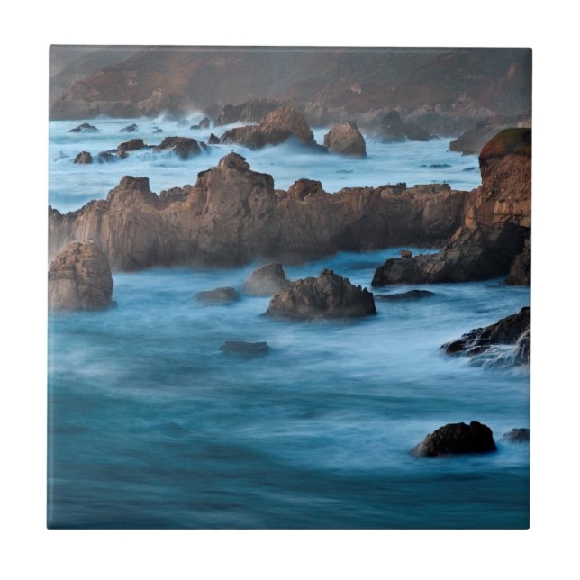 Dusk At Soberanes Cove Ceramic Tile (Front)