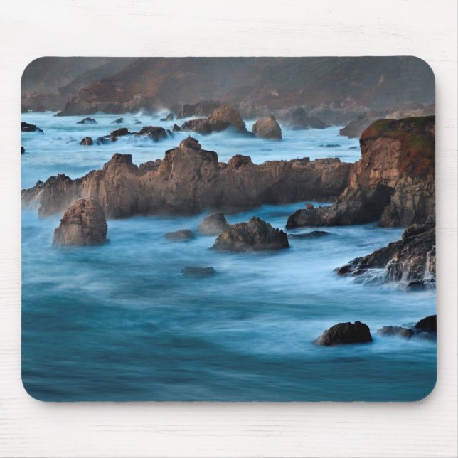 Dusk At Soberanes Cove Mouse Pad (Front)