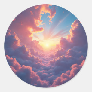 Dusk Breaks Through -  Classic Round Sticker