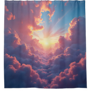 Dusk Breaks Through – Dramatic Dusk Landscape Shower Curtain