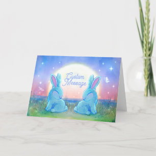 Dusk Bunnies Customizable Card