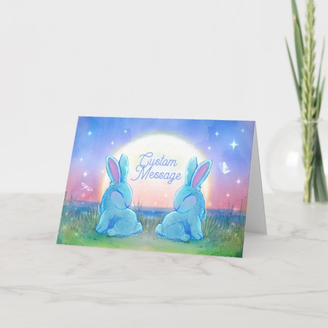 Dusk Bunnies Customizable Card (Front)