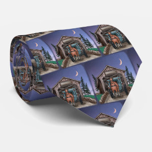 Dusk Covered Bridge Tie