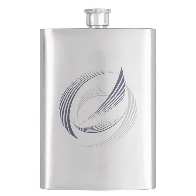 Dusk feathers hip flask (Front)