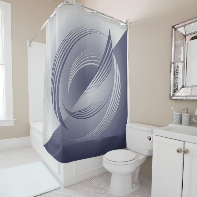 Dusk feathers shower curtain (In Situ)