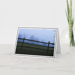 Dusk in the Countryside With Two Deer  Card