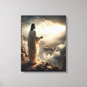 Dusk Meets Glory at Heaven's Gate Canvas Print