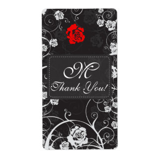 Dusk Monogram Thank You Shipping Label