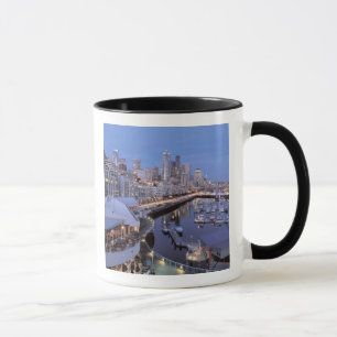 Dusk on Bell Harbour in Seattle, Washington. Mug