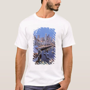 Dusk on Bell Harbour in Seattle, Washington. T-Shirt