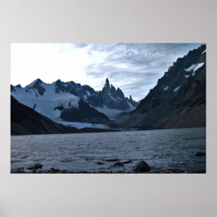 Dusk on Laguna Torre Poster