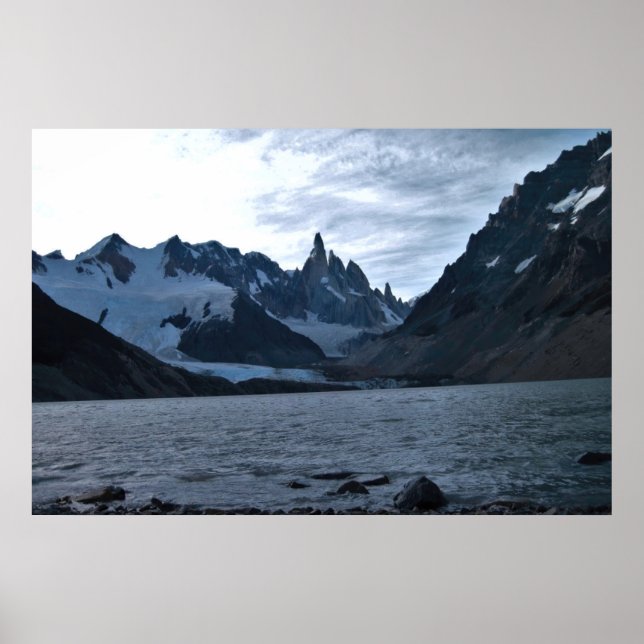 Dusk on Laguna Torre Poster (Front)