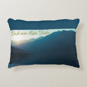 Dusk over Lake Tahoe Decorative Cushion
