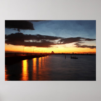 Dusk Painting Poster