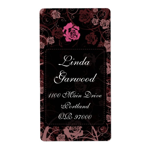 Dusk Romance Shipping Label v5 Vertical (Front)
