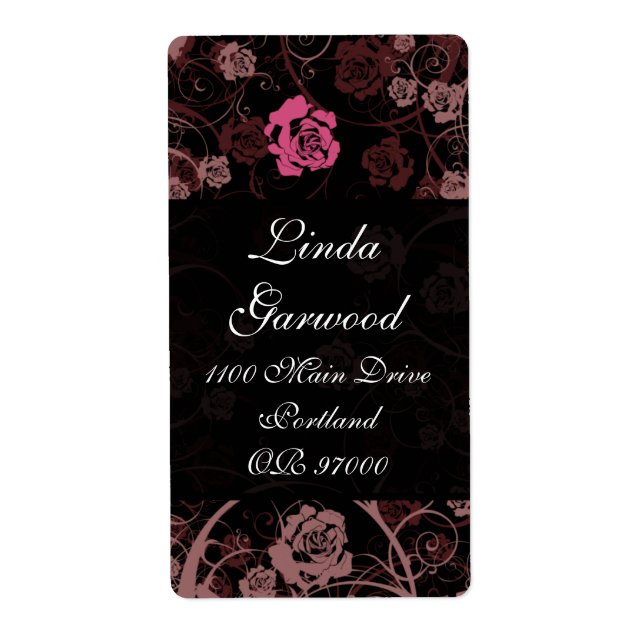 Dusk Romance Shipping Label v6 Vertical (Front)