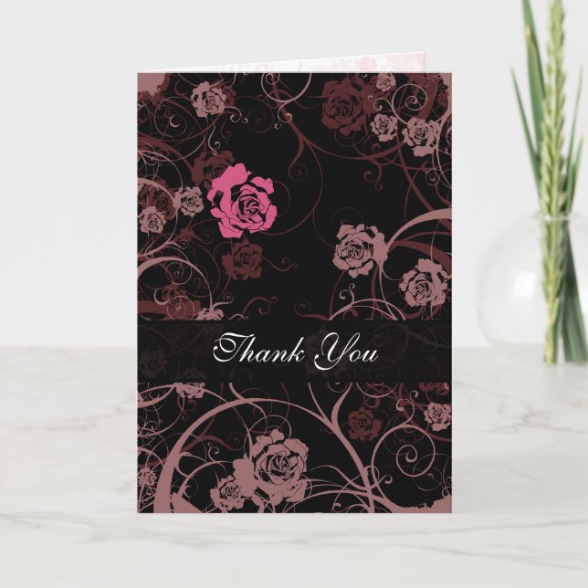 Dusk Romance Thank You v2 Card (Front)