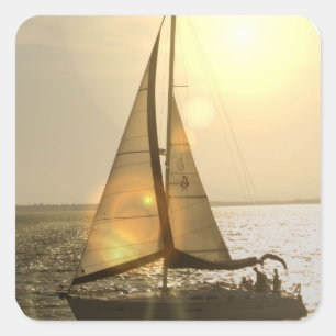 Dusk Sailing Stickers