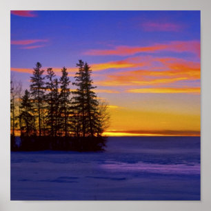 Dusk Sunset_ Poster