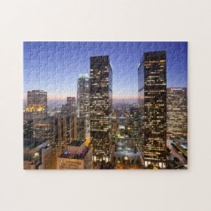 Dusk View Los Angeles Jigsaw Puzzle