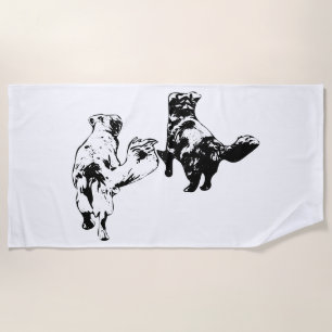 Dusk Walk, Harvest Wind Beach Towel