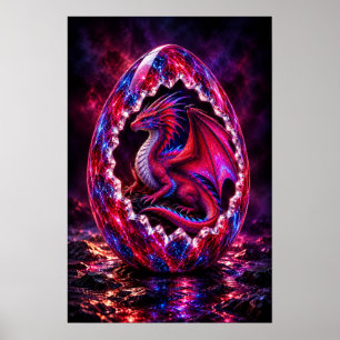 Duskfire Dragon Egg Poster