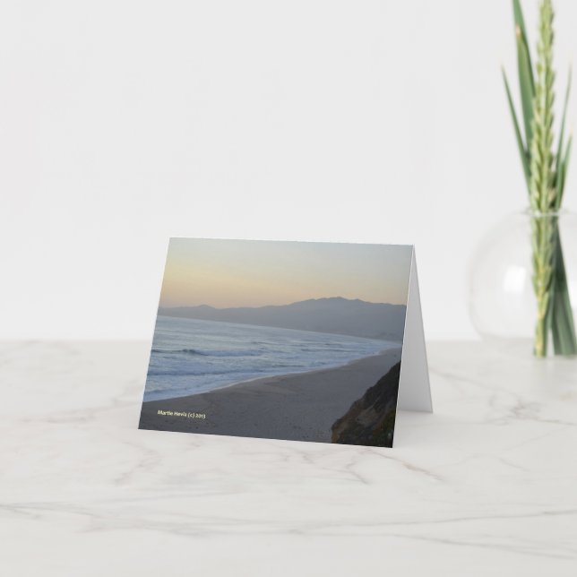 Dusky Beach Card (Front)