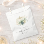 Dusky Blue  Green Succulent Pumpkin Baby Shower Favour Bag<br><div class="desc">If you need any further customisation please feel free to message me on yellowfebstudio@gmail.com.</div>