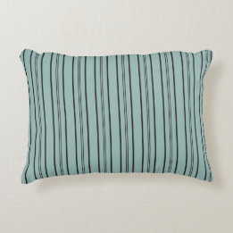Dusky Blue Stripes Decorative Cushion