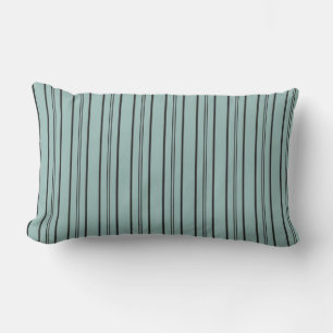 Dusky Blue Stripes Lumbar Cushion