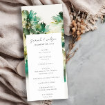 Dusky Green Tropical Palm Tree Wedding Program<br><div class="desc">Dusky Green Tropical Watercolor Palm Trees Theme Collection.- it's an elegant script watercolor Illustration of tropical palm tress perfect for your tropical beachy wedding & parties. It’s very easy to customise,  with your personal details. If you need any other matching product or customisation,  kindly message via Zazzle.</div>