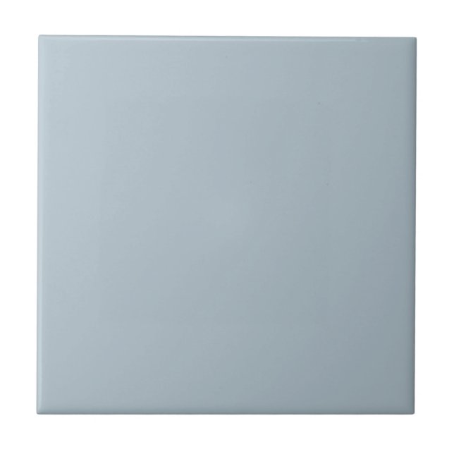 Dusky Light Winter Blue - Ceramic Tile (Front)