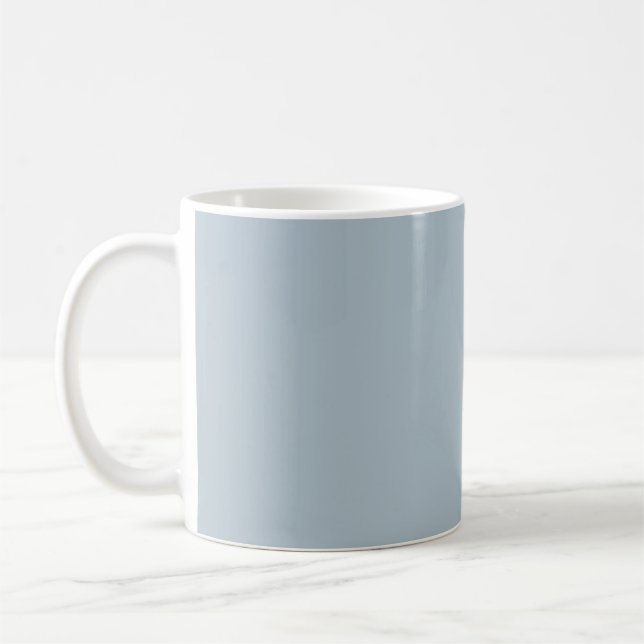 Dusky Light Winter Blue - Minimalist Coffee Mug (Left)