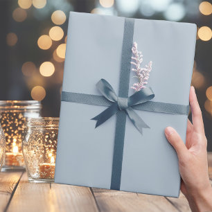 Dusky Light Winter Blue Wrapping Paper