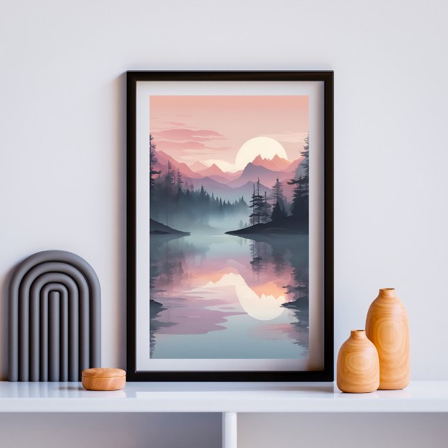 Dusky Pines Reflected Poster (Creator Uploaded)