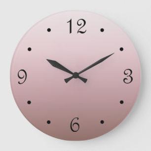 Dusky Pink Gradient Large Clock