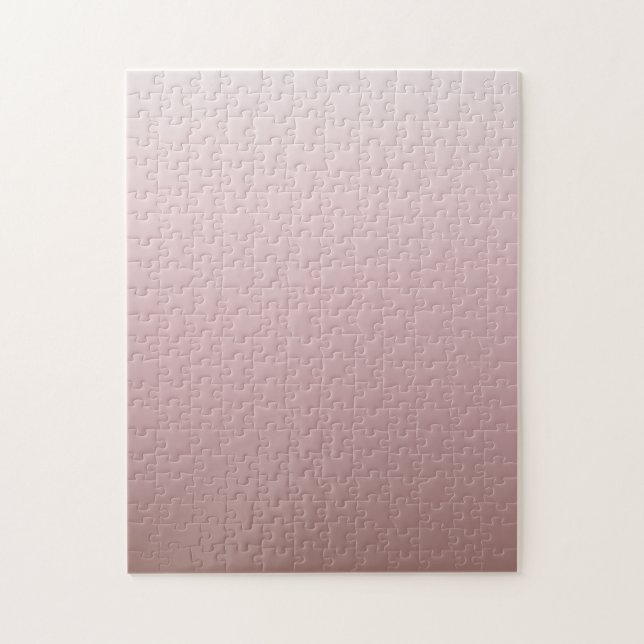 Dusky Pink Gradient Minimal Difficult Jigsaw Puzzle (Vertical)
