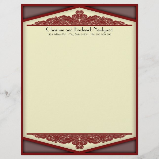 Dusky Pink Vintage, letterhead (Front)