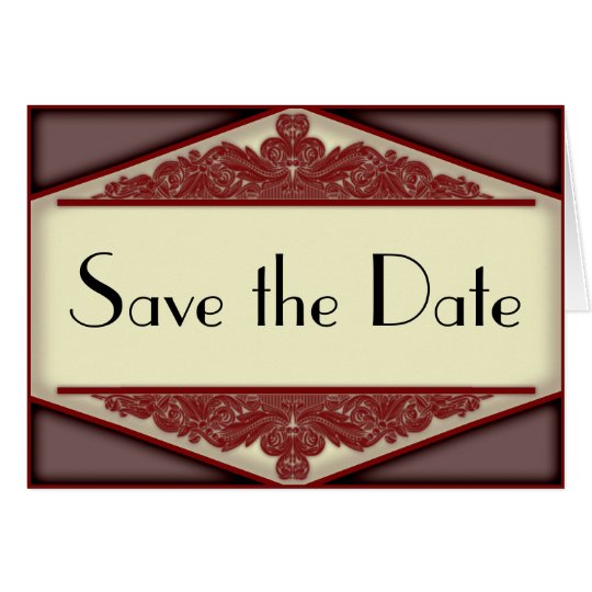 Dusky Pink Vintage, save the date card