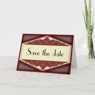 Dusky Pink Vintage, save the date card