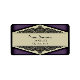 Dusky Purple Vintage, address labels