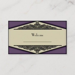Dusky Purple Vintage, table seating cards