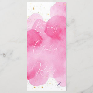 Dusky Rose Clouds Gold Lesezeichen Bookmark Menu