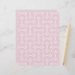 Dusky Rose Confetti Lace Art Deco Fans