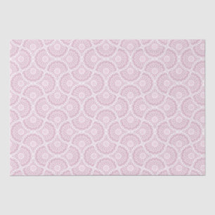 Dusky Rose Confetti Lace Art Deco Fans Craft Tissue Paper